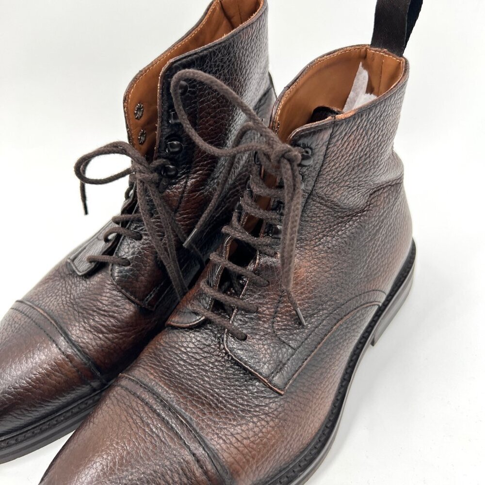 Harry Rosen Lavarazione Blake Leather Laceup Boots - Picture 4 of 7